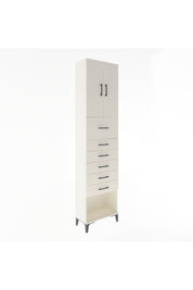 Arges Dolap 2 Raflı 6 Çekmeceli 2 Kapaklı 60x30x243 Aytaşı-Aytaşı