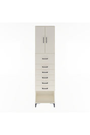 Arges Dolap 2 Raflı 6 Çekmeceli 2 Kapaklı 60x30x243 Aytaşı-Aytaşı