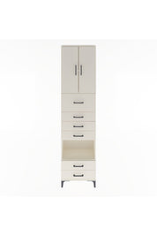 Arges Dolap 3 Raflı 6 Çekmeceli 2 Kapaklı 60x30x243 Aytaşı-Aytaşı