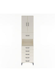 Arges Dolap 3 Raflı 6 Çekmeceli 2 Kapaklı 60x30x243 Aytaşı-Aytaşı