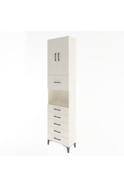 Arges Dolap 3 Raflı 6 Çekmeceli 2 Kapaklı 60x30x243 Aytaşı-Aytaşı