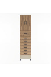 Arges Dolap 2 Raflı 7 Çekmeceli 2 Kapaklı 60x30x243 Aytaşı-Çam