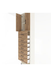 Arges Dolap 2 Raflı 7 Çekmeceli 2 Kapaklı 60x30x243 Aytaşı-Çam