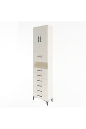 Arges Dolap 3 Raflı 6 Çekmeceli 2 Kapaklı 60x30x243 Aytaşı-Aytaşı