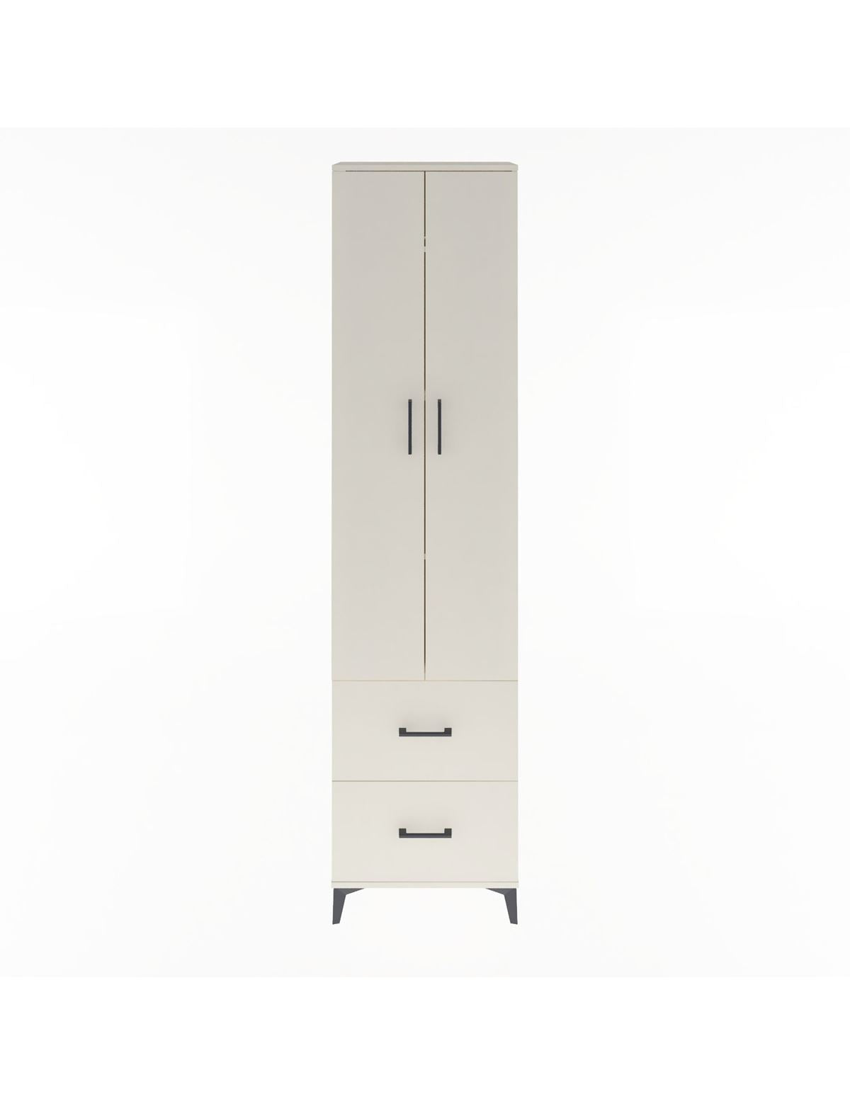 Arges Dolap 4 Raflı 2 Çekmeceli 2 Kapaklı 60x30x243 Aytaşı-Aytaşı