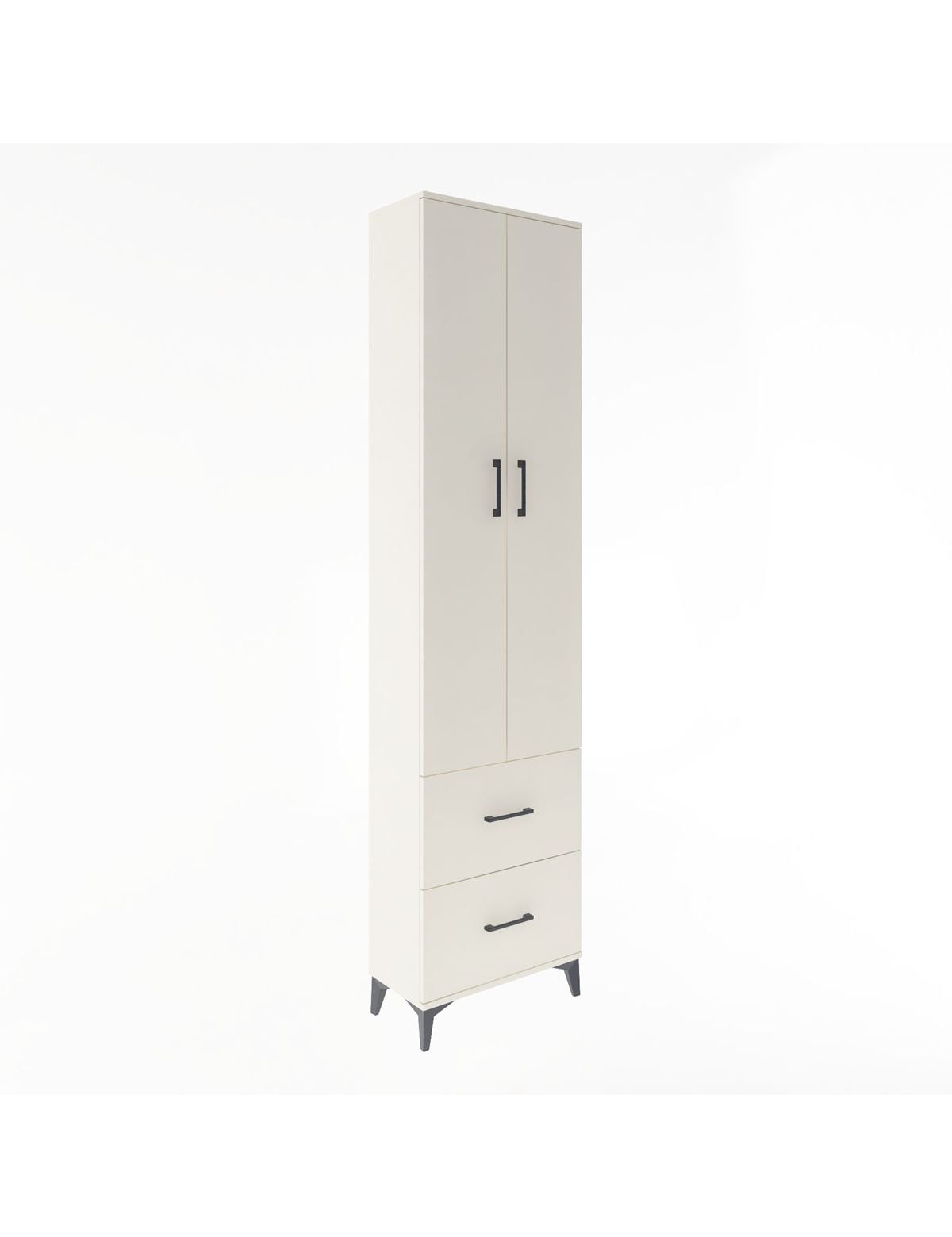 Arges Dolap 4 Raflı 2 Çekmeceli 2 Kapaklı 60x30x243 Aytaşı-Aytaşı