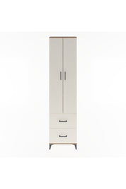 Arges Dolap 4 Raflı 2 Çekmeceli 2 Kapaklı 60x30x243 Çam-Aytaşı