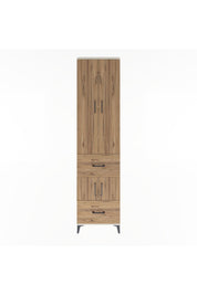 Arges Dolap 5 Raflı 2 Çekmeceli 4 Kapaklı 60x30x243 Aytaşı-Çam