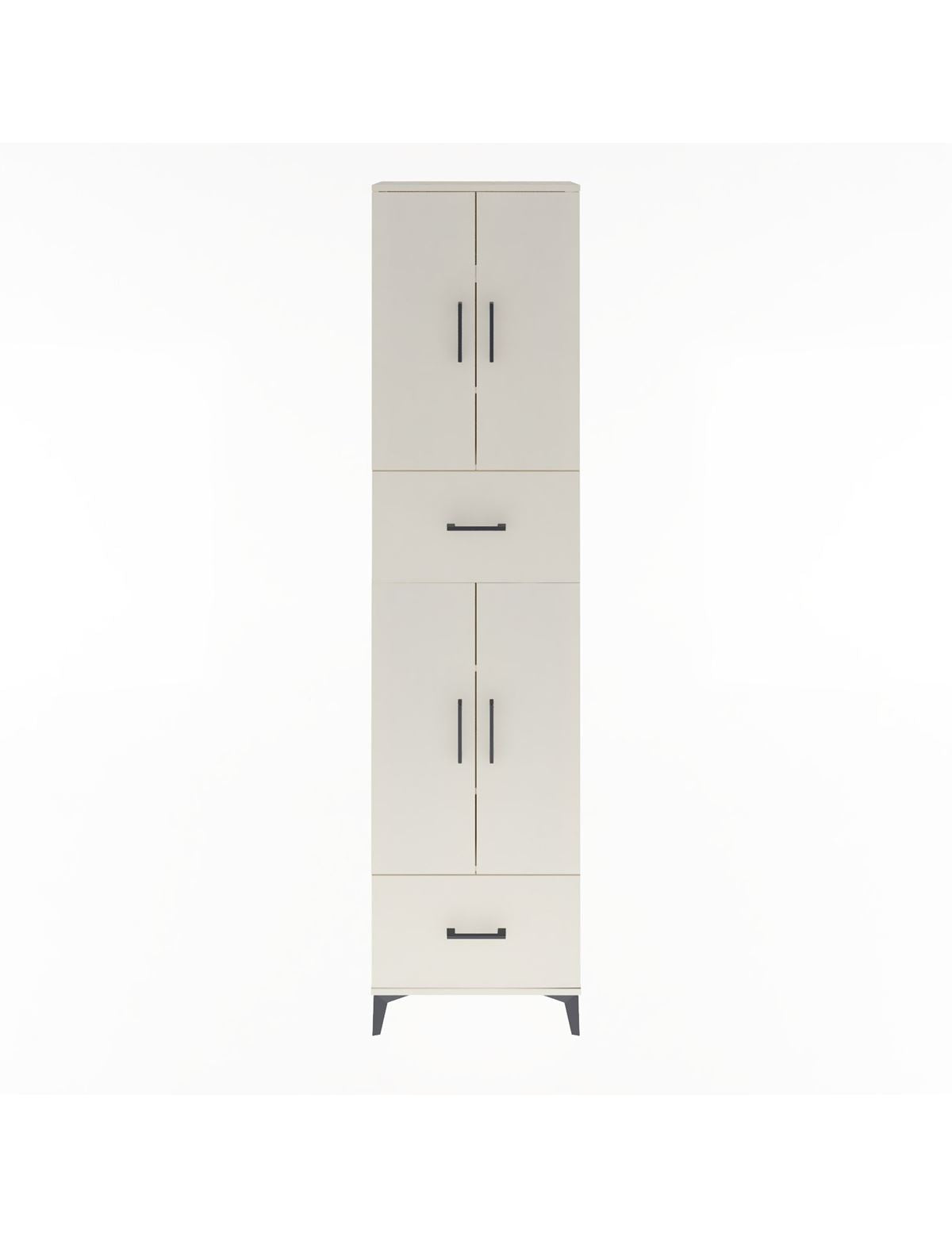 Arges Dolap 6 Raflı 2 Çekmeceli 4 Kapaklı 60x30x243 Aytaşı-Aytaşı