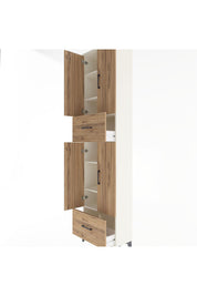 Arges Dolap 6 Raflı 2 Çekmeceli 4 Kapaklı 60x30x243 Aytaşı-Çam