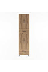 Arges Dolap 6 Raflı 2 Çekmeceli 4 Kapaklı 60x30x243