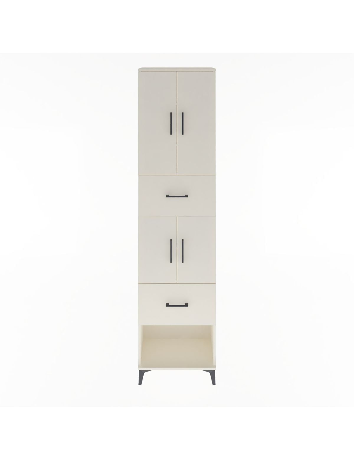 Arges Dolap 5 Raflı 2 Çekmeceli 4 Kapaklı 60x30x243 Aytaşı-Aytaşı