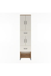Arges Dolap 5 Raflı 2 Çekmeceli 4 Kapaklı 60x30x243 Çam-Aytaşı