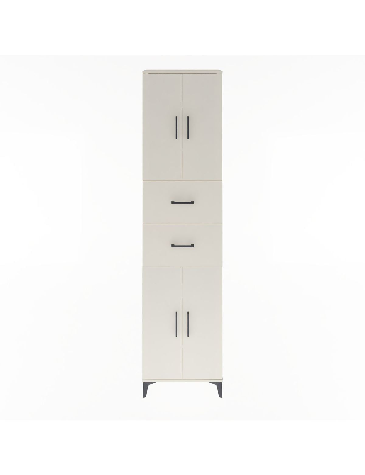 Arges Dolap 5 Raflı 2 Çekmeceli 4 Kapaklı 60x30x243 Aytaşı-Aytaşı