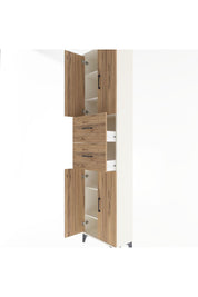 Arges Dolap 5 Raflı 2 Çekmeceli 4 Kapaklı 60x30x243 Aytaşı-Çam