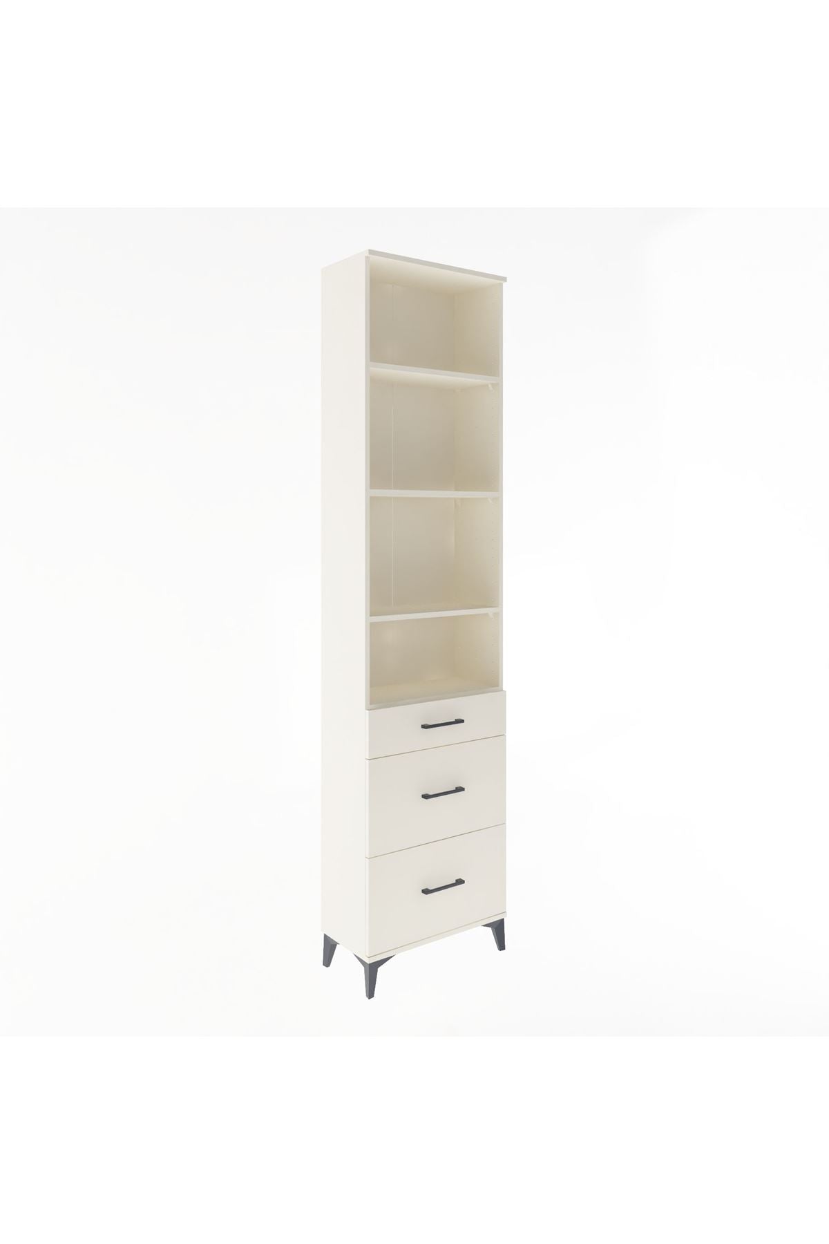 Arges Dolap 4 Raflı 3 Çekmeceli 60x30x243 Aytaşı-Aytaşı