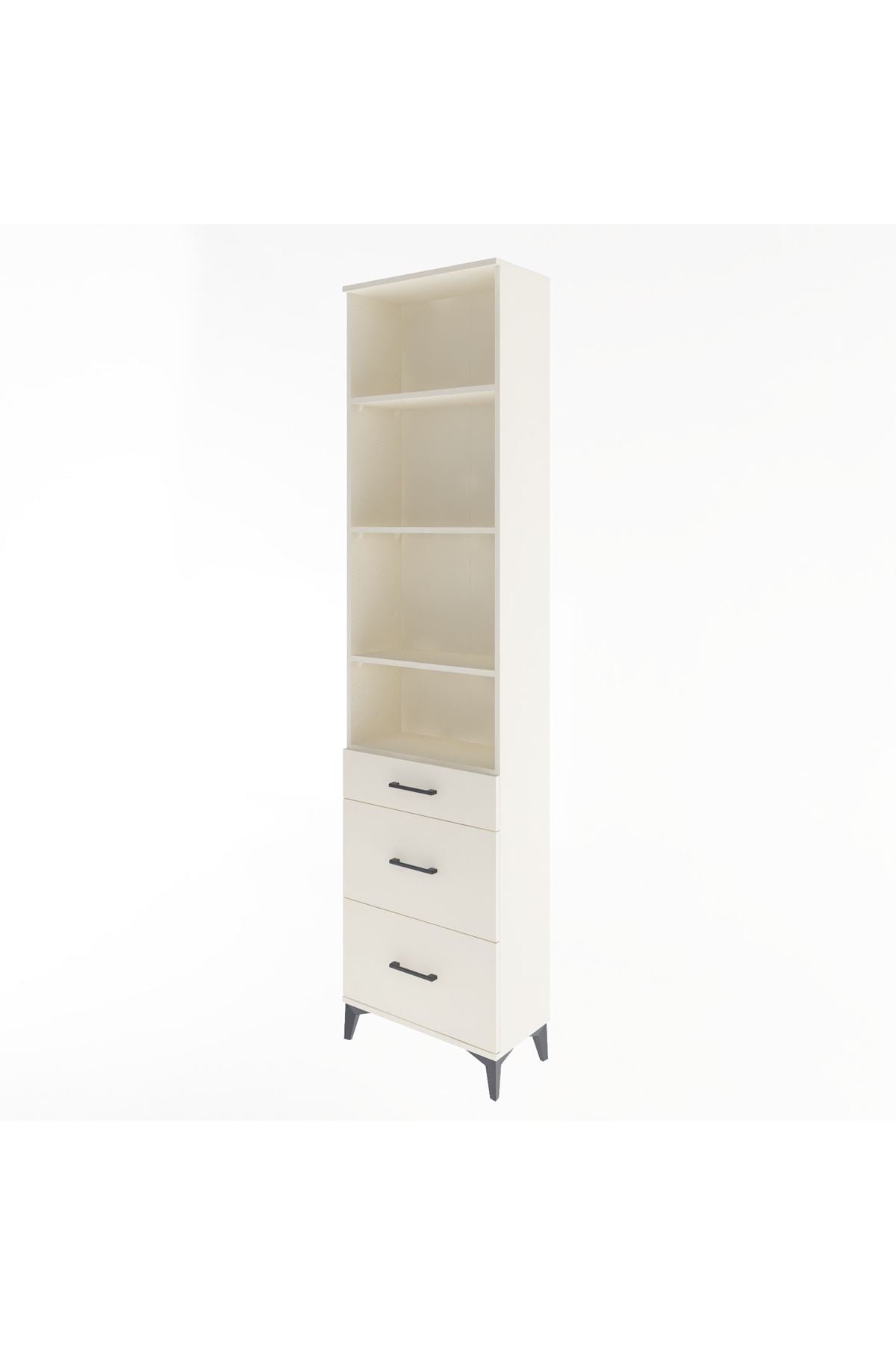 Arges Dolap 4 Raflı 3 Çekmeceli 60x30x243 Aytaşı-Aytaşı