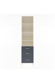 Arges Dolap 4 Raflı 3 Çekmeceli 60x30x243 Aytaşı-Antrasit