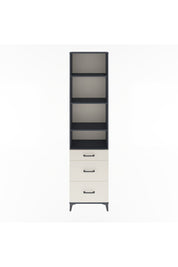 Arges Dolap 4 Raflı 3 Çekmeceli 60x30x243 Antrasit-Aytaşı