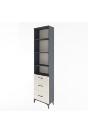 Arges Dolap 4 Raflı 3 Çekmeceli 60x30x243 Antrasit-Aytaşı