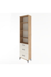 Arges Dolap 4 Raflı 3 Çekmeceli 60x30x243 Çam-Aytaşı