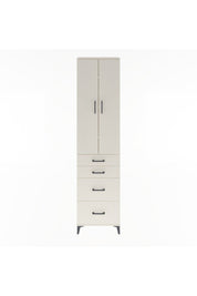 Arges Dolap 4 Raflı 4 Çekmeceli 2 Kapaklı 60x30x243 Aytaşı-Aytaşı