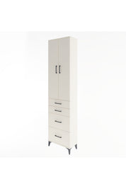 Arges Dolap 4 Raflı 4 Çekmeceli 2 Kapaklı 60x30x243 - S32M057V1A