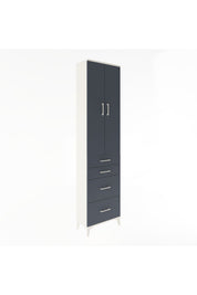 Arges Dolap 4 Raflı 4 Çekmeceli 2 Kapaklı 60x30x243 - S32M057V2A