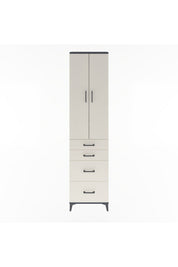 Arges Dolap 4 Raflı 4 Çekmeceli 2 Kapaklı 60x30x243 - S32M057V4A