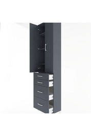 Arges Dolap 4 Raflı 4 Çekmeceli 2 Kapaklı 60x30x243 - S32M057V5A