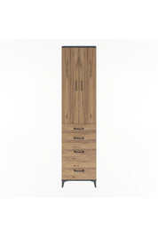 Arges Dolap 4 Raflı 4 Çekmeceli 2 Kapaklı 60x30x243 - S32M057V6A