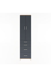 Arges Dolap 4 Raflı 4 Çekmeceli 2 Kapaklı 60x30x243 - S32M057V8A