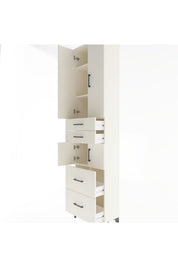 Arges Dolap 4 Raflı 4 Çekmeceli 4 Kapaklı 60x30x243 - S32M058V1A