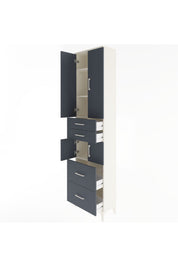 Arges Dolap 4 Raflı 4 Çekmeceli 4 Kapaklı 60x30x243 - S32M058V2A