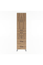 Arges Dolap 4 Raflı 4 Çekmeceli 4 Kapaklı 60x30x243 Aytaşı-Çam