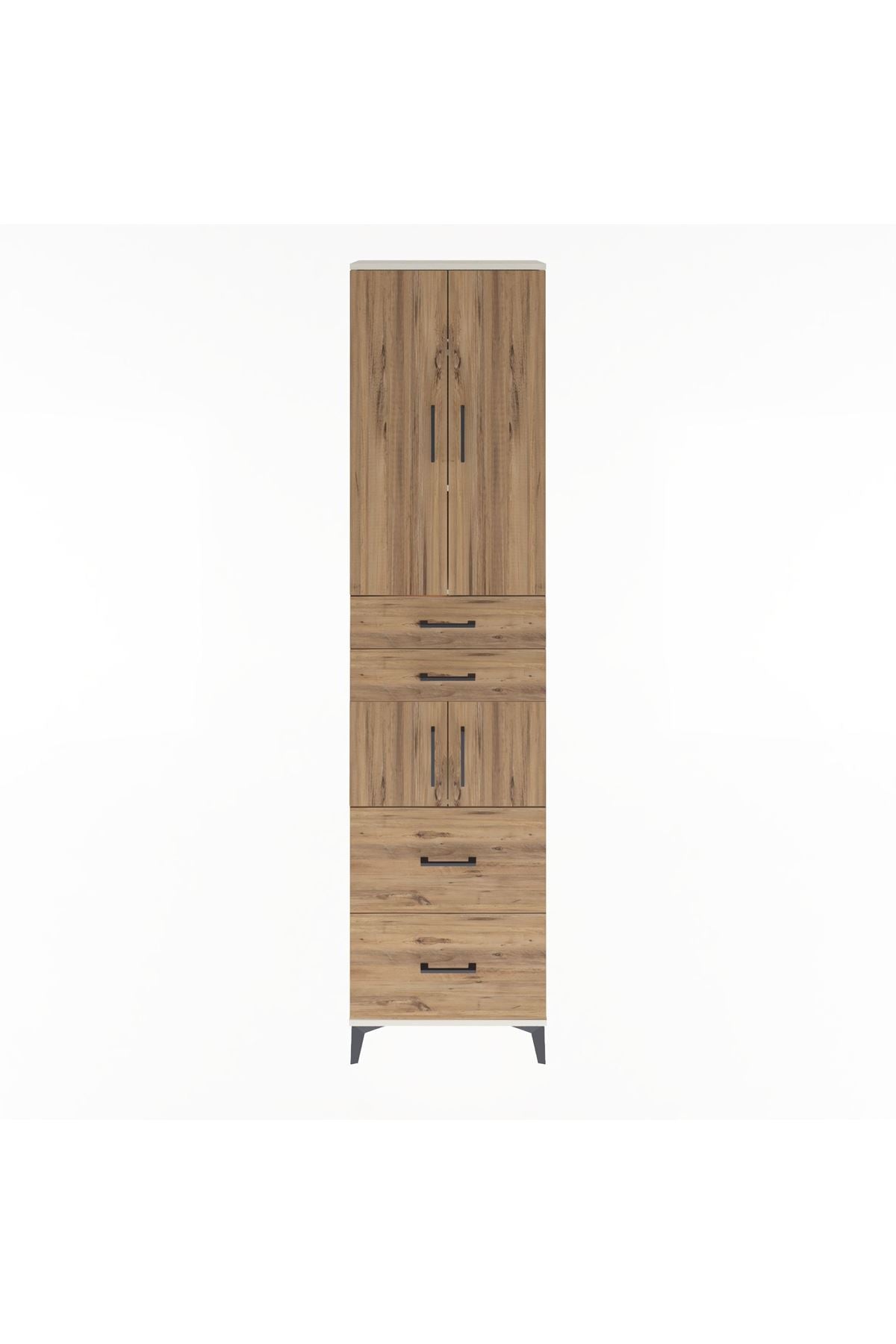 Arges Dolap 4 Raflı 4 Çekmeceli 4 Kapaklı 60x30x243 - S32M058V3A