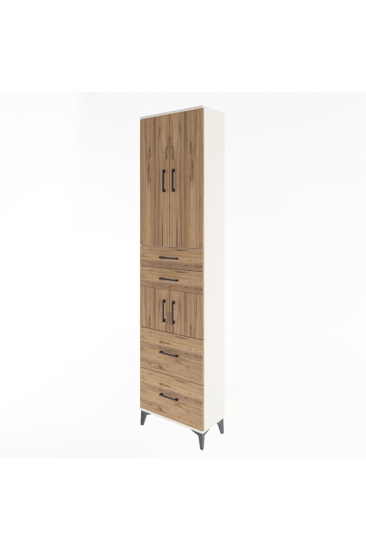Arges Dolap 4 Raflı 4 Çekmeceli 4 Kapaklı 60x30x243 - S32M058V3A