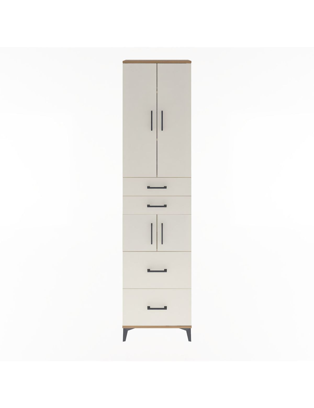 Arges Dolap 4 Raflı 4 Çekmeceli 4 Kapaklı 60x30x243 - S32M058V7A