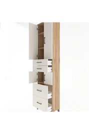 Arges Dolap 4 Raflı 4 Çekmeceli 4 Kapaklı 60x30x243 - S32M058V7A