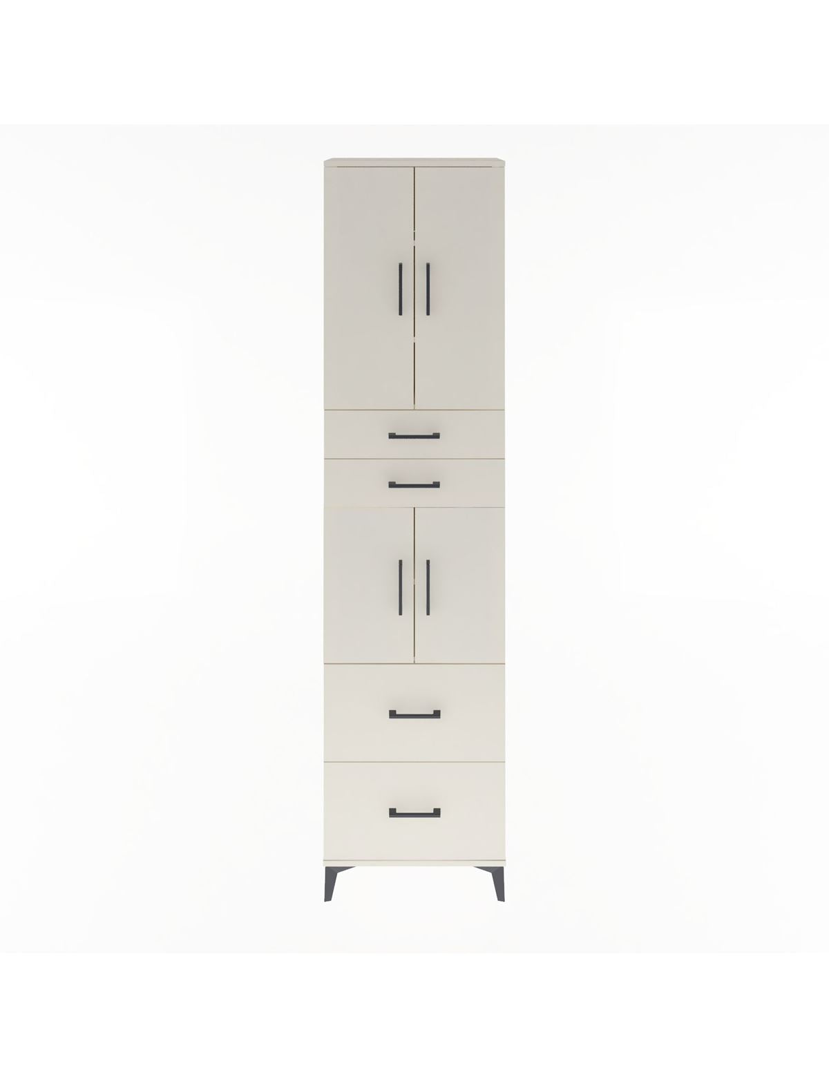 Arges Dolap 5 Raflı 4 Çekmeceli 4 Kapaklı 60x30x243 Aytaşı-Aytaşı