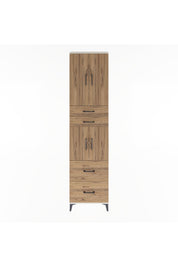 Arges Dolap 5 Raflı 4 Çekmeceli 4 Kapaklı 60x30x243 Aytaşı-Çam