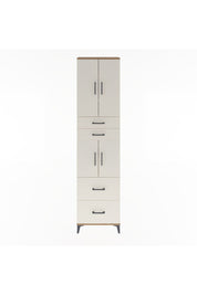 Arges Dolap 5 Raflı 4 Çekmeceli 4 Kapaklı 60x30x243 Çam-Aytaşı
