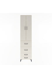Arges Dolap 4 Raflı 4 Çekmeceli 2 Kapaklı 60x30x243 Aytaşı-Aytaşı