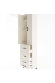 Arges Dolap 4 Raflı 4 Çekmeceli 2 Kapaklı 60x30x243 Aytaşı-Aytaşı