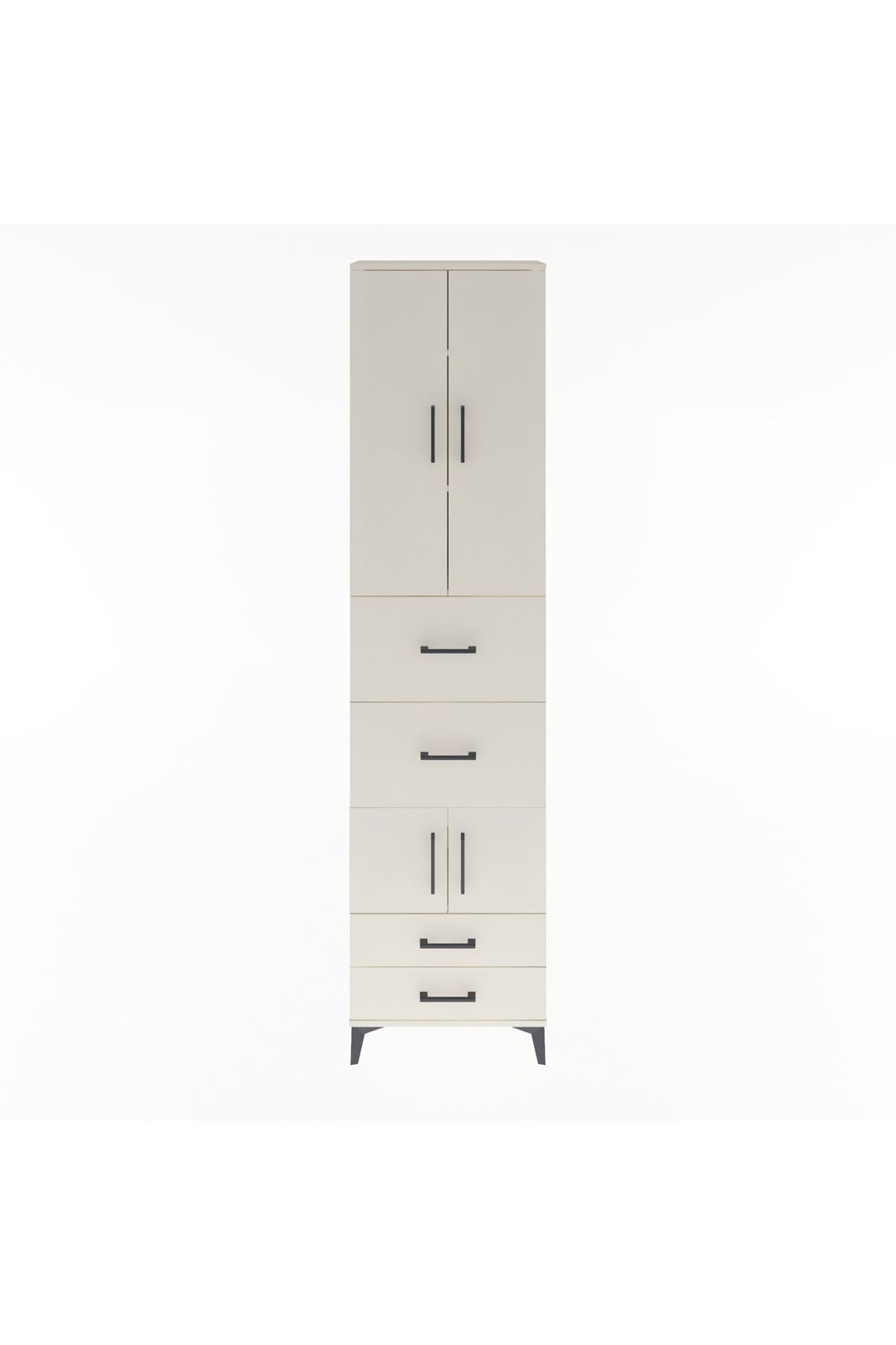 Arges Dolap 4 Raflı 4 Çekmeceli 4 Kapaklı 60x30x243 Aytaşı-Aytaşı