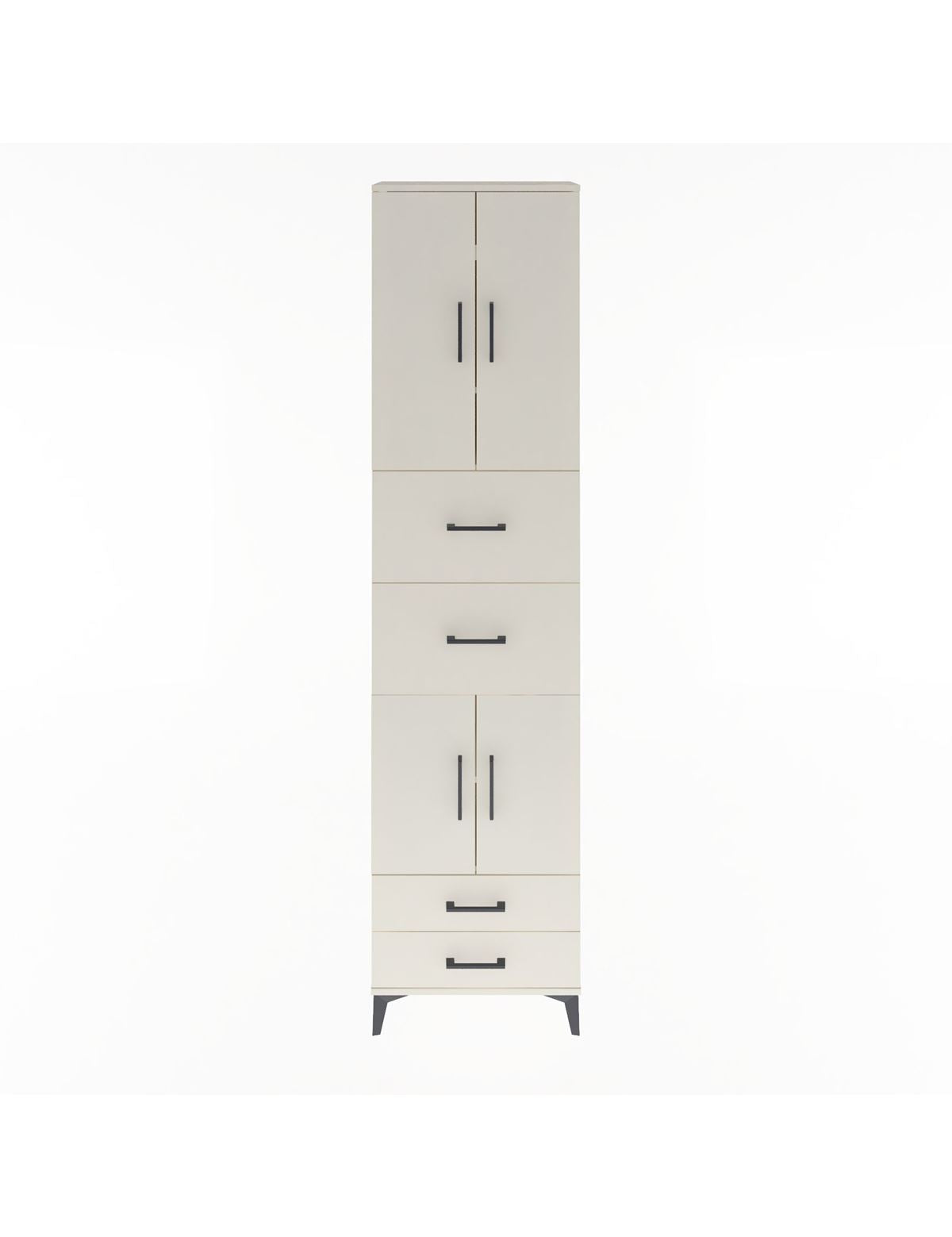 Arges Dolap 5 Raflı 4 Çekmeceli 4 Kapaklı 60x30x243 Aytaşı-Aytaşı