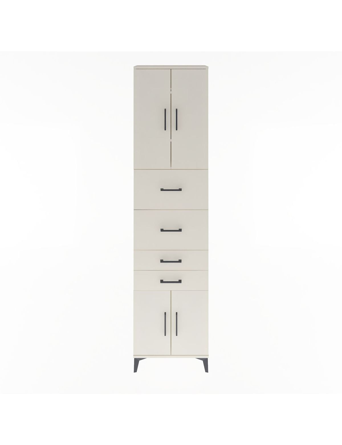 Arges Dolap 3 Raflı 4 Çekmeceli 4 Kapaklı 60x30x243 Aytaşı-Aytaşı