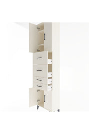 Arges Dolap 3 Raflı 4 Çekmeceli 4 Kapaklı 60x30x243 Aytaşı-Aytaşı