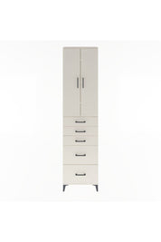 Arges Dolap 4 Raflı 5 Çekmeceli 2 Kapaklı 60x30x243 Aytaşı-Aytaşı