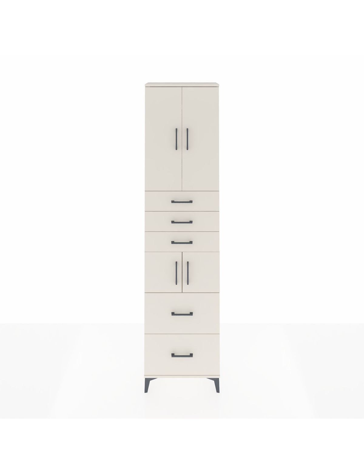 Arges Dolap 4 Raflı 5 Çekmeceli 4 Kapaklı 60x30x243 Aytaşı-Aytaşı